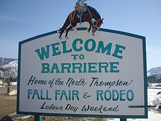 Barriere BC Welcome Sign