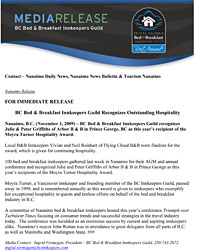 Moyra Turner Hospitality Award