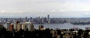 Great view from North Vancouver over downtown Vancouver