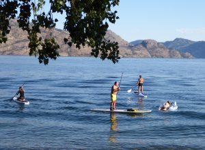 Summer evening along Okanagan Lake in Peachland